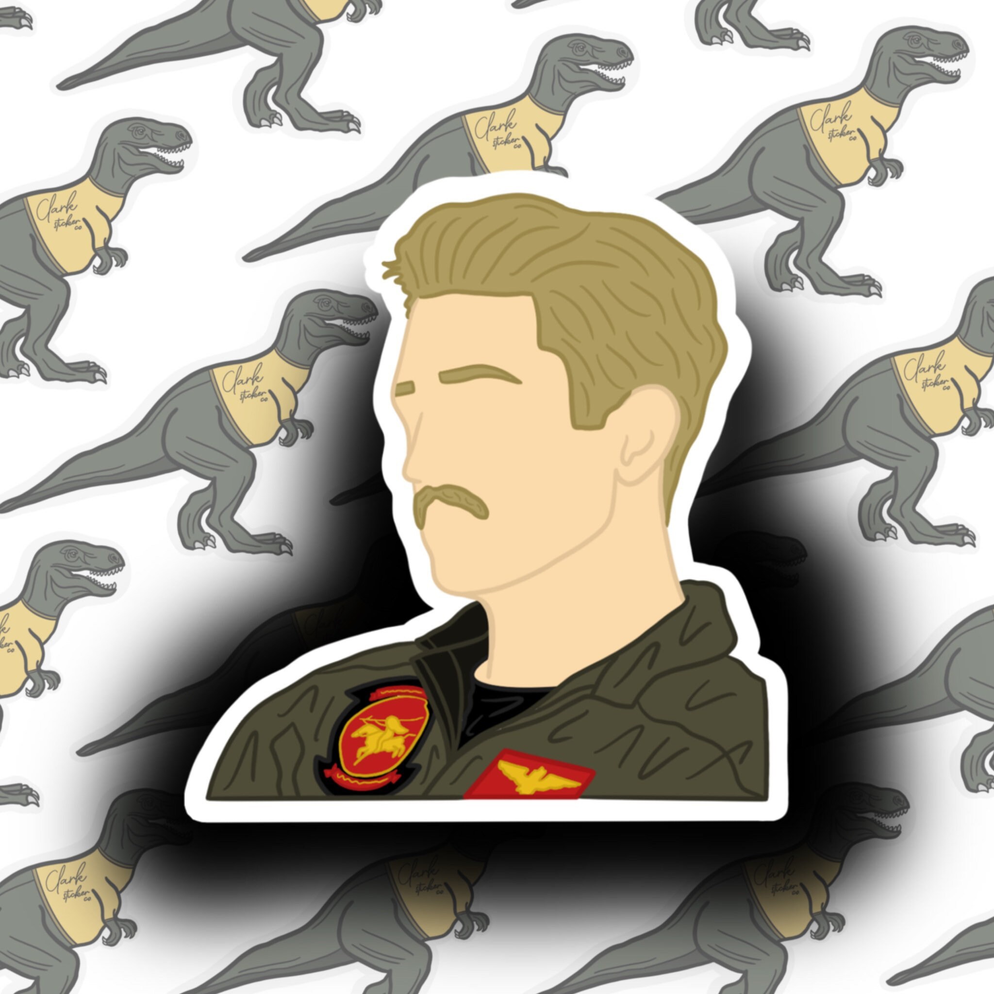 Rooster Inspired Top Gun Sticker Pack Etsy