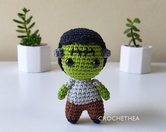 Green Monster Crochet Pattern - Amigurumi PDF Pattern