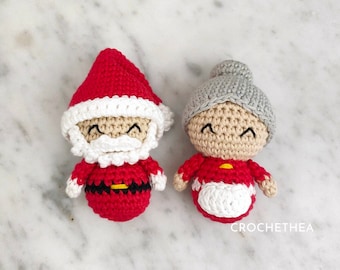 Santa & Mrs. Claus Crochet Pattern | PDF Amigurumi Pattern