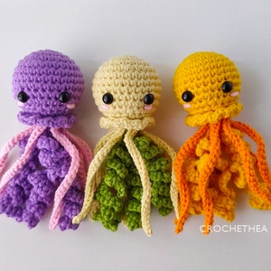 Little Jellyfish Crochet Pattern PDF Amigurumi Pattern image 1