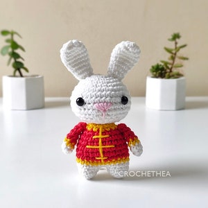Chinese New Year Rabbit Crochet Pattern PDF Amigurumi Pattern image 3