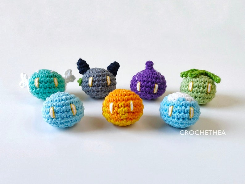 Mini Slimes Amigurumi from Genshin Impact Crochet Pattern by Crochethea image 2