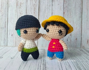 Pacote de padrões Duo Pirates - Padrão de crochê PDF 2 em 1 por Crochethea