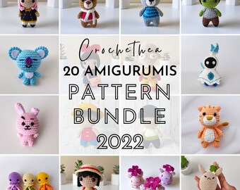 Crochethea Pattern Bundle 2022 | 20 Amigurumi Crochet Patterns