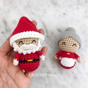 Santa & Mrs. Claus Crochet Pattern PDF Amigurumi Pattern image 2