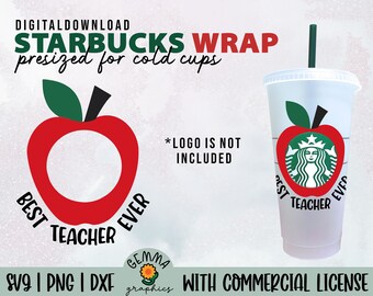 Download Starbucks Teacher Svg Etsy