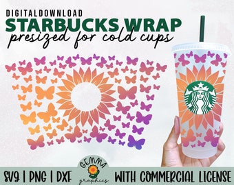 Download Cut File L Svg Png Jpeg Floral Butterfly Sunflower For Silhouette Cameo Or Cricut Diy Tiger Moth Starbucks Coffee Ring Wrap Svg Digital Prints Prints Vermontorganics Com