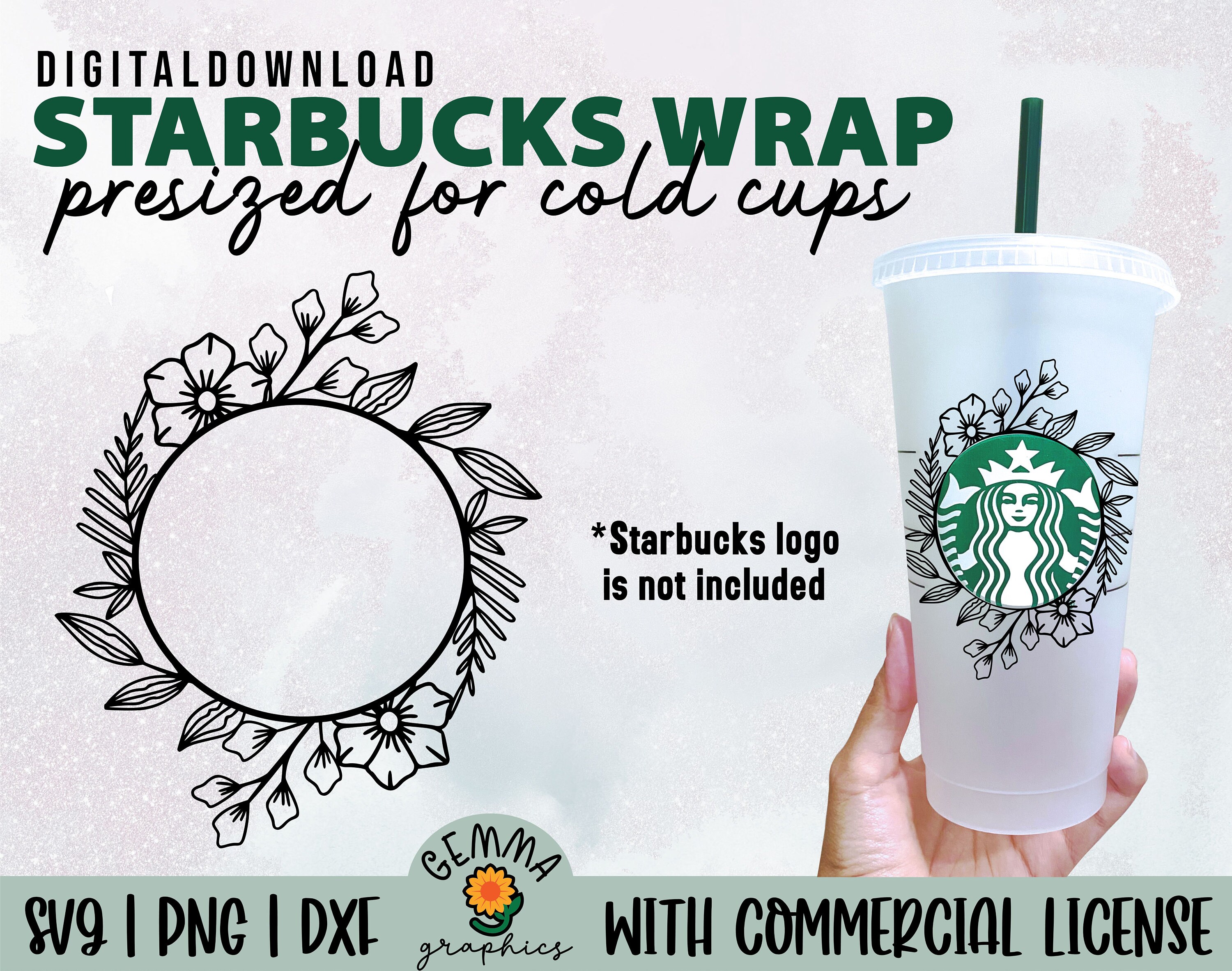 Free Free 275 Starbucks Flower Wreath Svg SVG PNG EPS DXF File