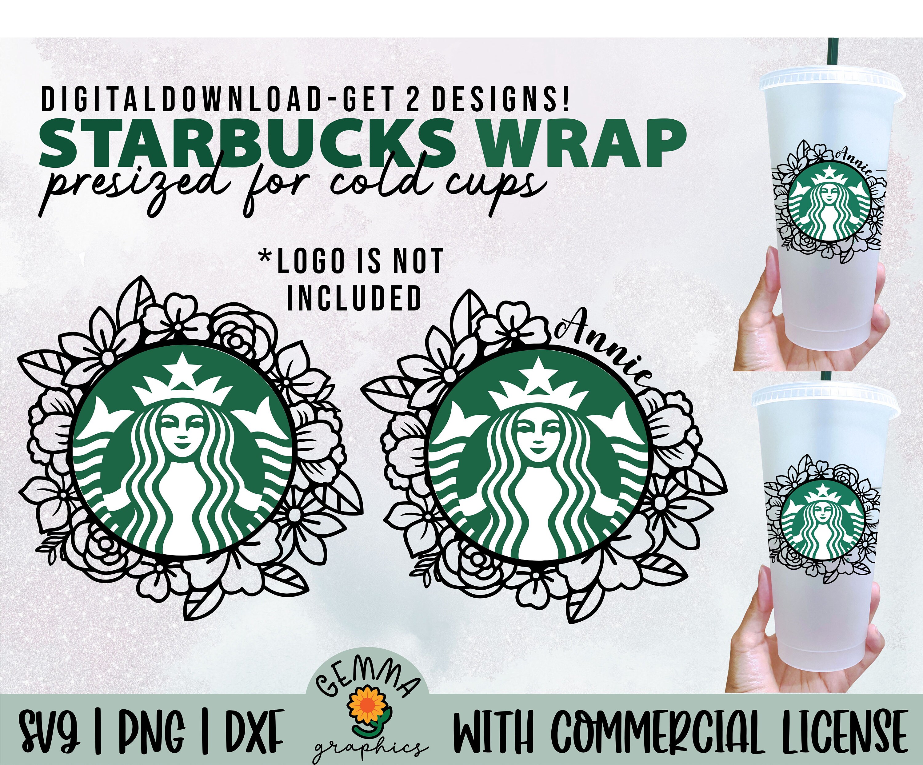 Free Free 283 Flower Wreath Starbucks Cup Svg SVG PNG EPS DXF File