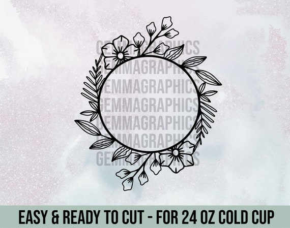 Free Free 285 Flower Wreath Starbucks Cup Svg SVG PNG EPS DXF File
