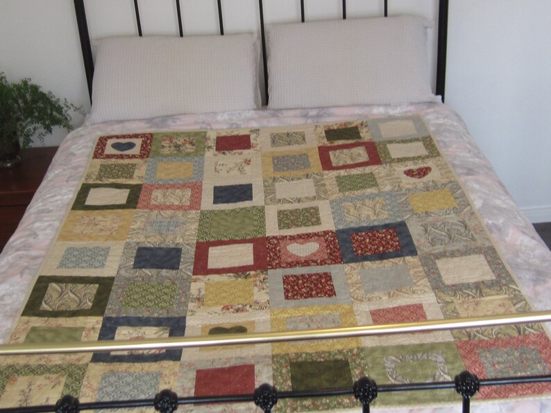 Rediscovering Love Patchwork Quilt Single Bed Etsy