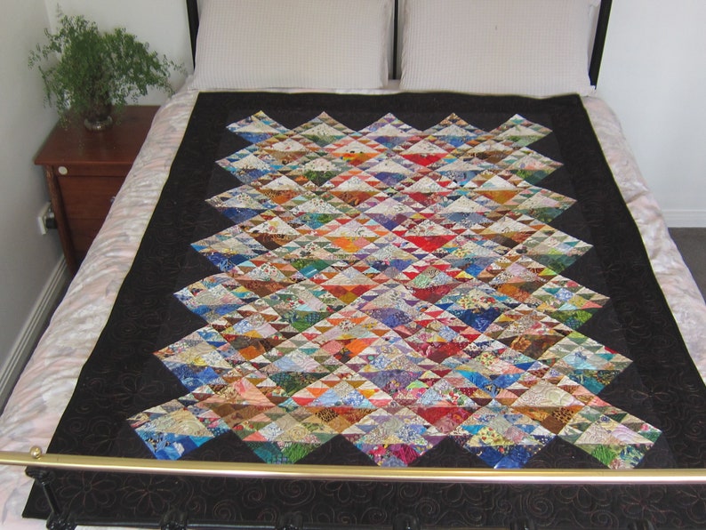 Under the Rainbow Patchwork Quilt Single Bed Etsy