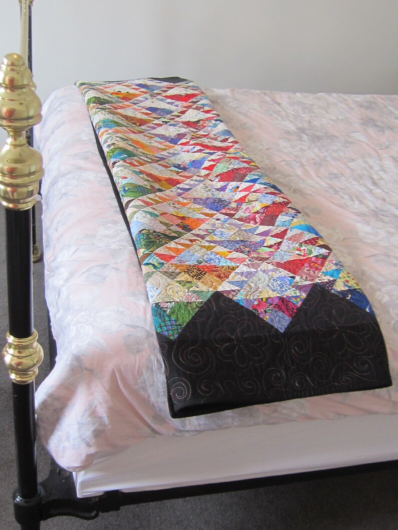 Under The Rainbow patchwork quilt single bed Etsy
