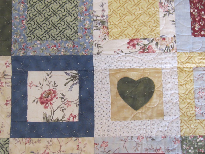 Rediscovering Love Patchwork Quilt Single Bed Etsy