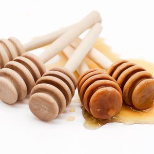 4in Wood Honey dipper
