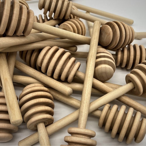6in Wood Honey Dipper Etsy