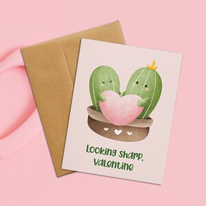 à la recherche nette de cactus de la Saint-Valentin | Jolie carte de Saint-Valentin, carte d'anniversaire, carte pour petit ami, carte pour petite amie, pour lui, pour elle