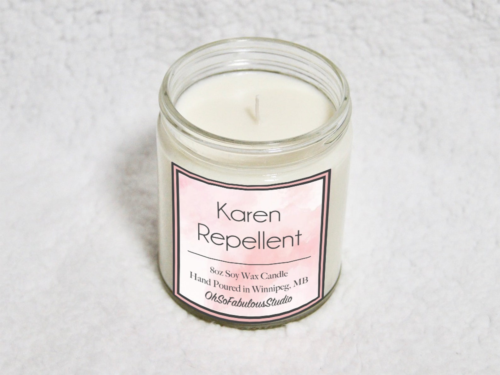 Karen Repellent 8oz Soy Candle Handmade Candle Funny Candle Etsy