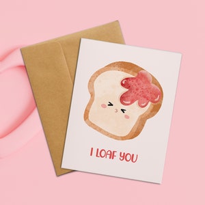 Je vous miche carte | Carte mignonne de Saint-Valentin, carte d’anniversaire, carte pour petit ami, carte pour petite amie, pour lui, pour elle, carte drôle
