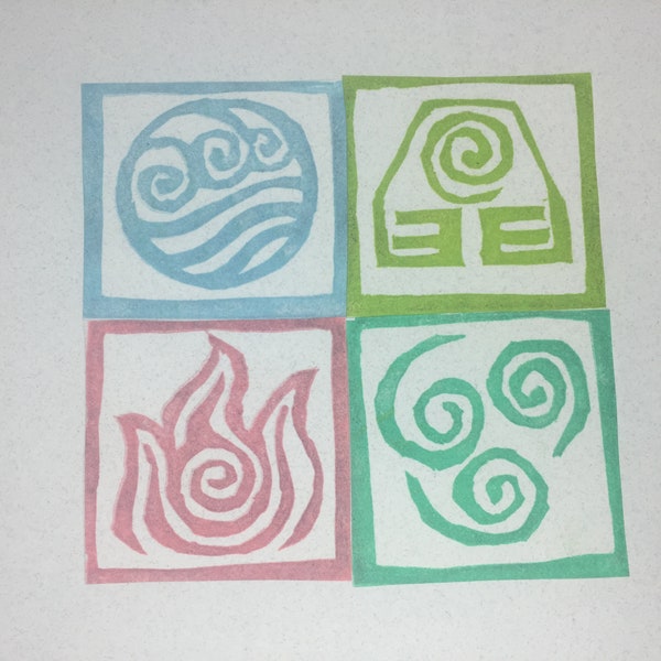symbols of the four elements of avatar