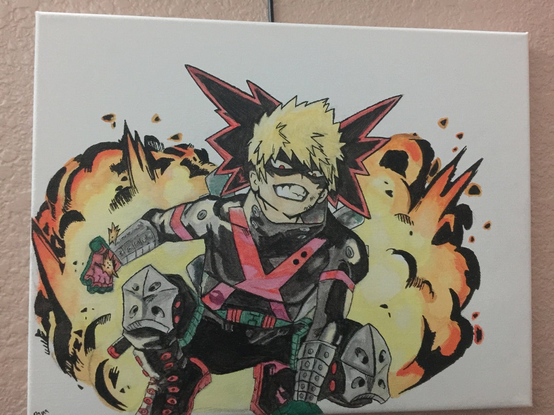Explosion Boy Painting From Anime - Etsy