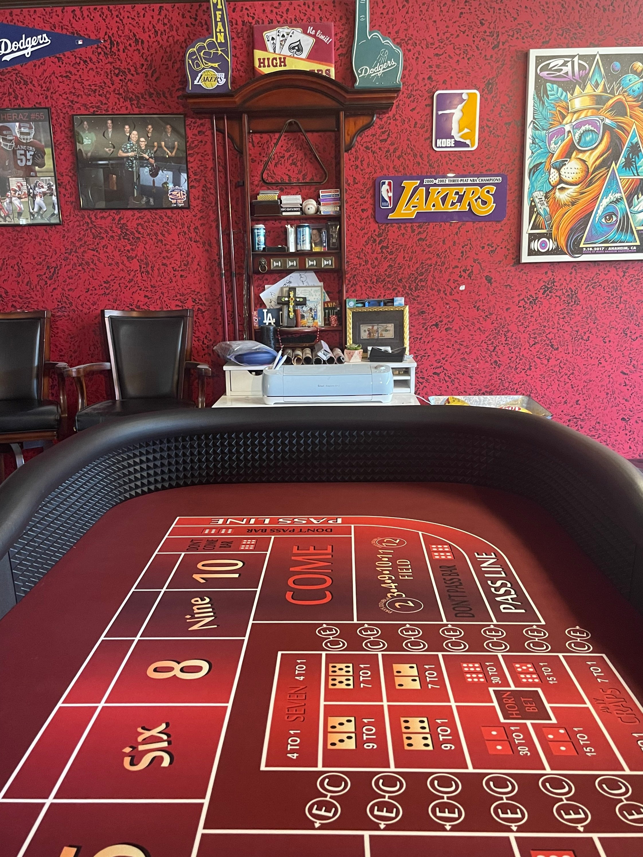 Craps Table Top With Diamond Walls for an 8 Foot Pool Table Etsy
