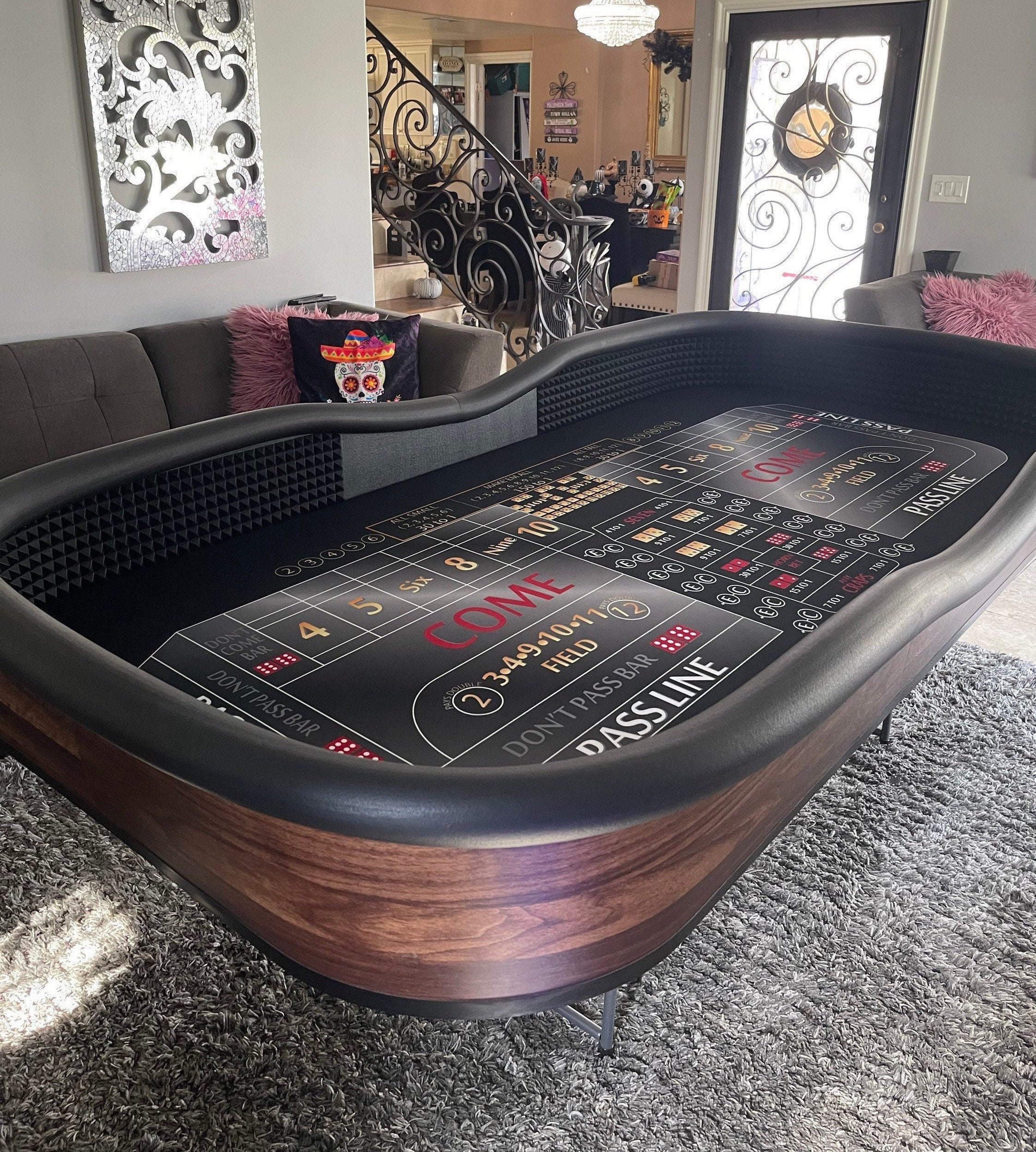 7 1/2 Foot Craps Table With Folding Legs all Tall Small & Etsy