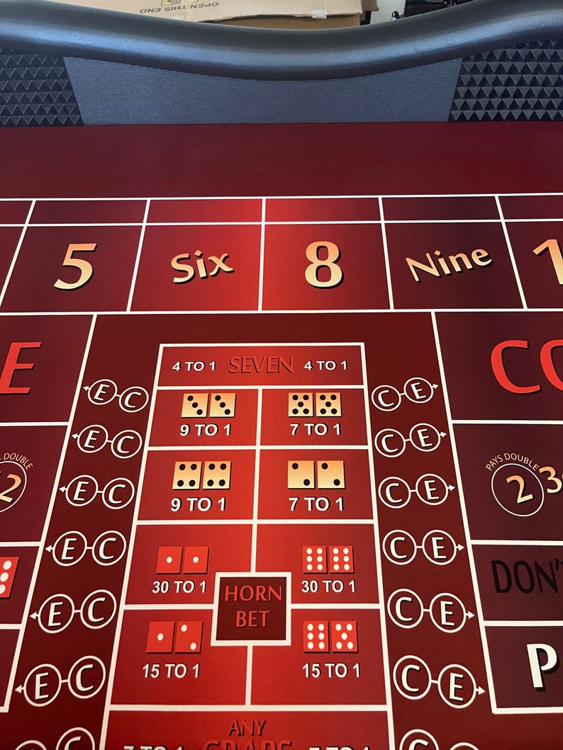 Craps Table Top With Diamond Walls for an 8 Foot Pool Table Etsy