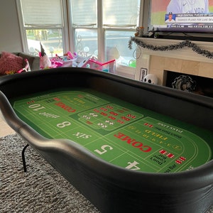 Craps Table With Folding Legs / Perfect for Home - Etsy