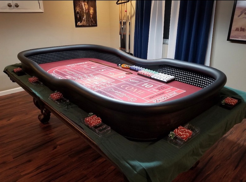 Craps Table Top With Diamond Walls for an 8 Foot Pool Table Etsy