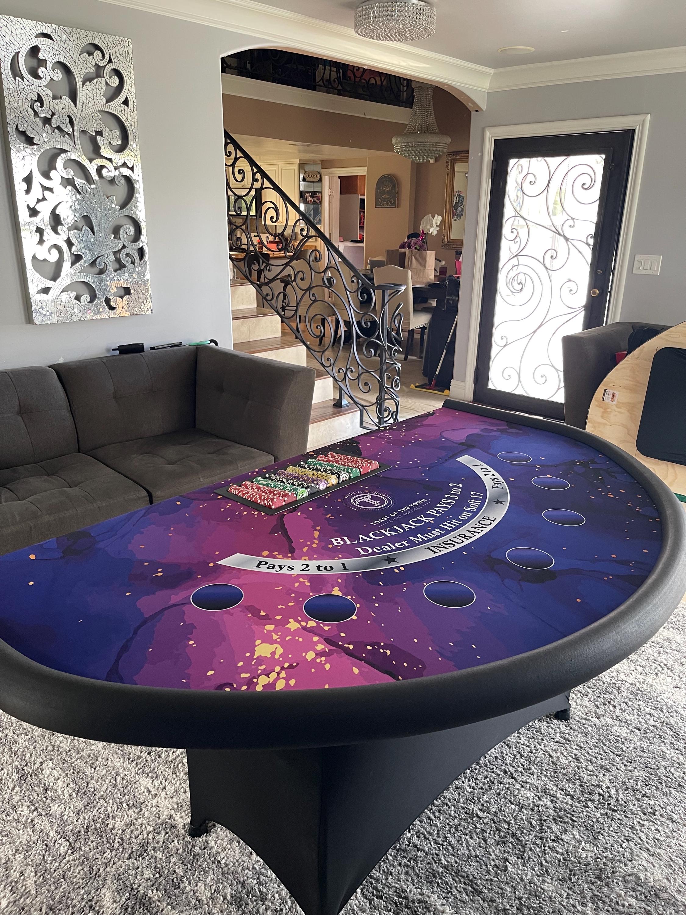Customize Your Blackjack Table With Your Name or Logo - Etsy