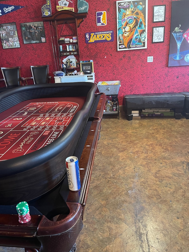 Craps Table Top With Diamond Walls for an 8 Foot Pool Table Etsy