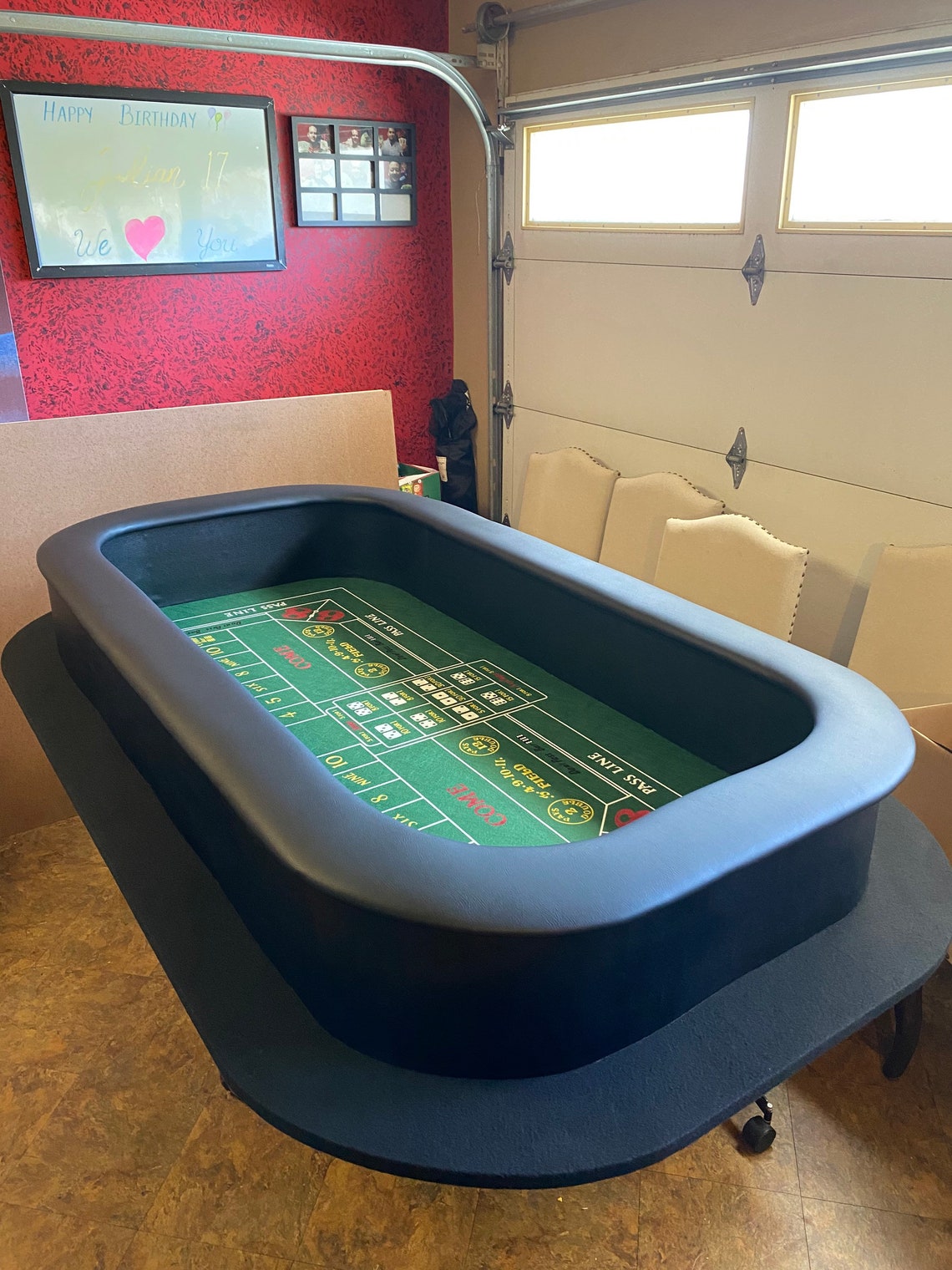 Craps Table Top 7 x 4 Etsy