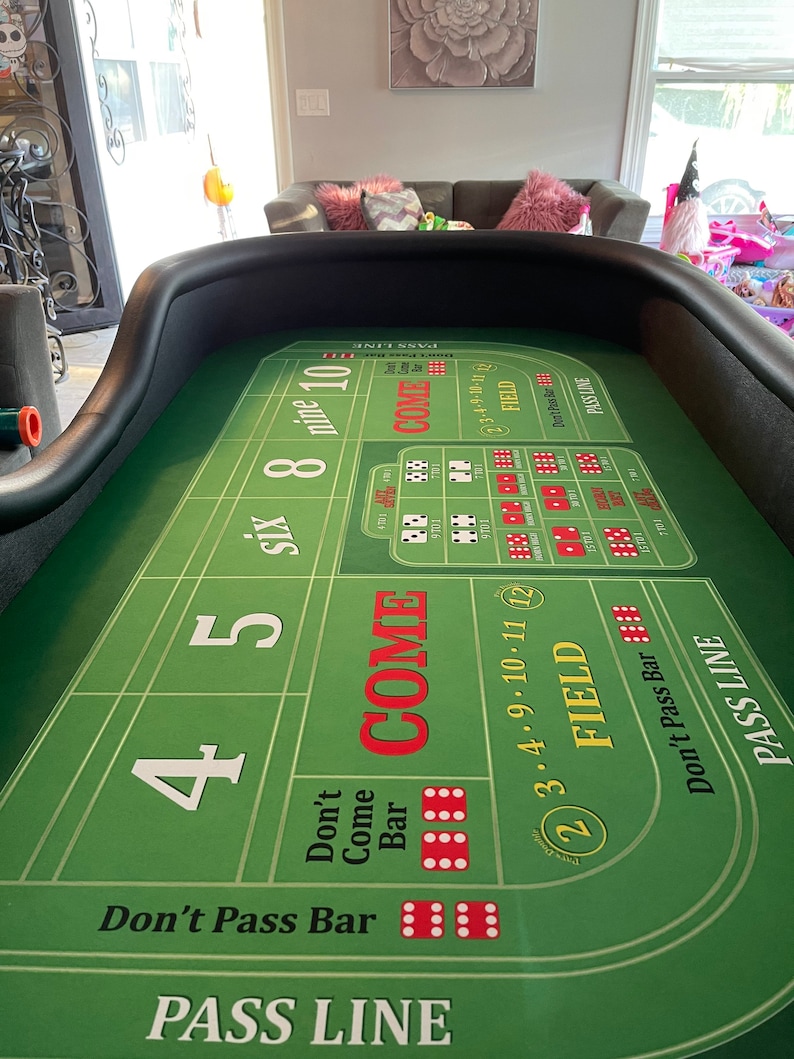 Craps Table Rug Craps Table With Folding Legs / Perfect for Home - Etsy