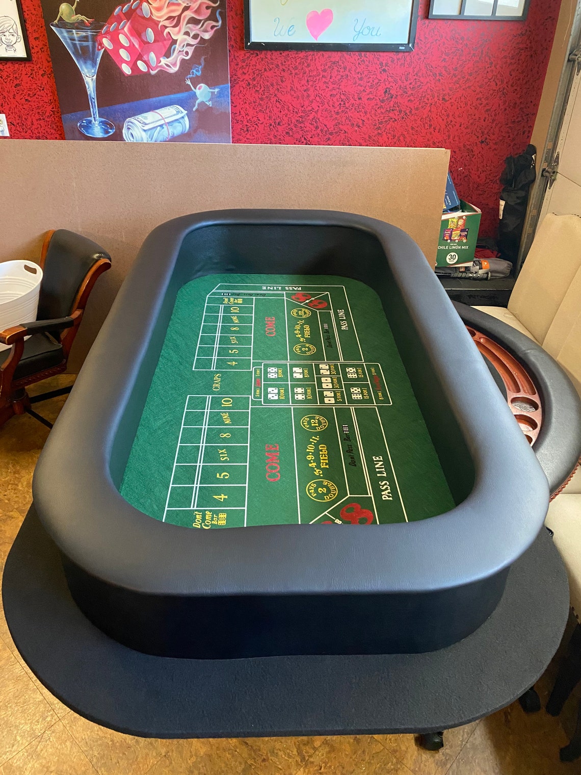 Craps Table Top 7 x 4 Etsy