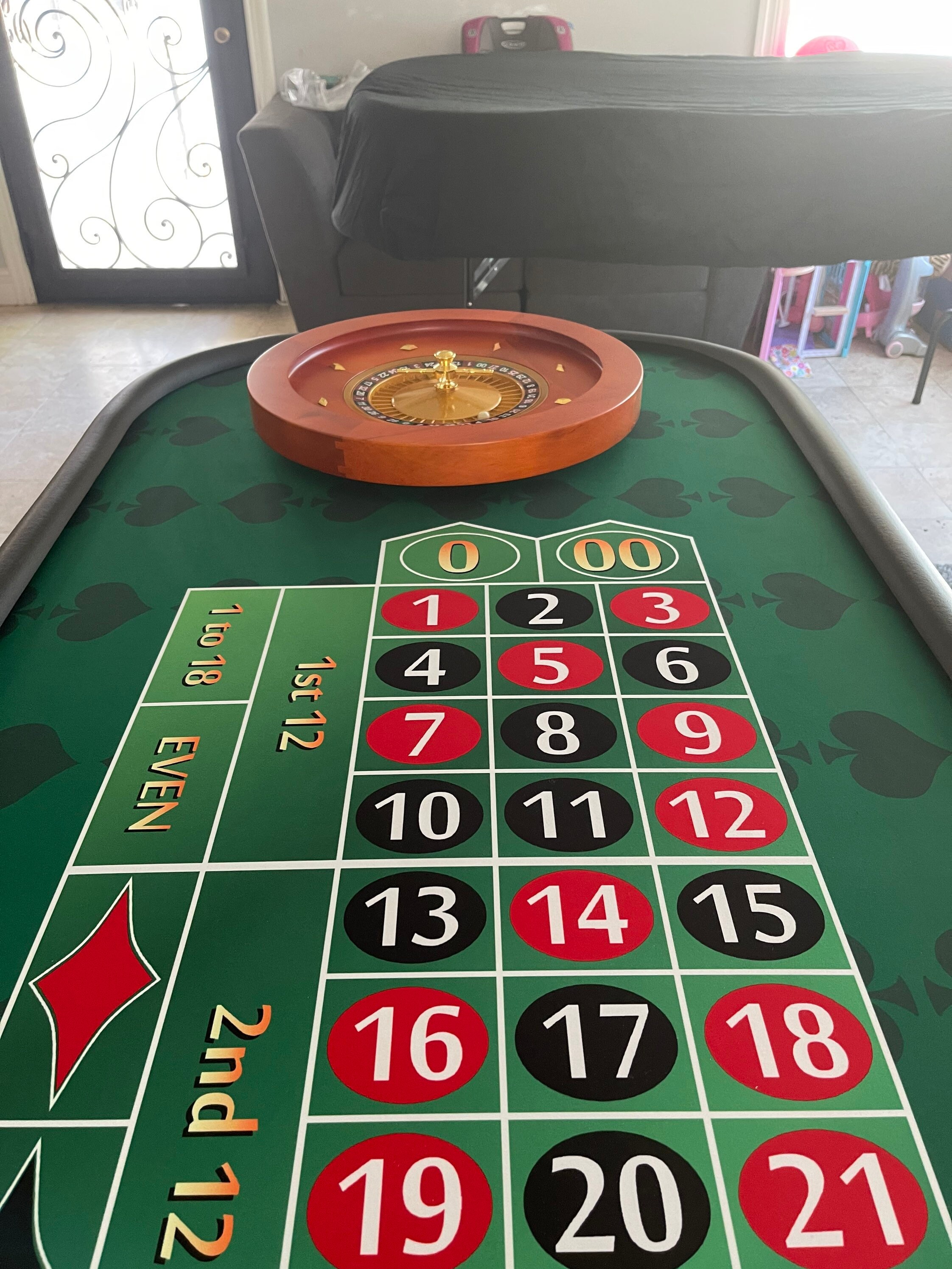 Roulette Table Top With Wheel / Flip Over for Poker Etsy