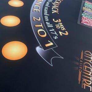 Customize Your Blackjack Table With Your Name or Logo - Etsy