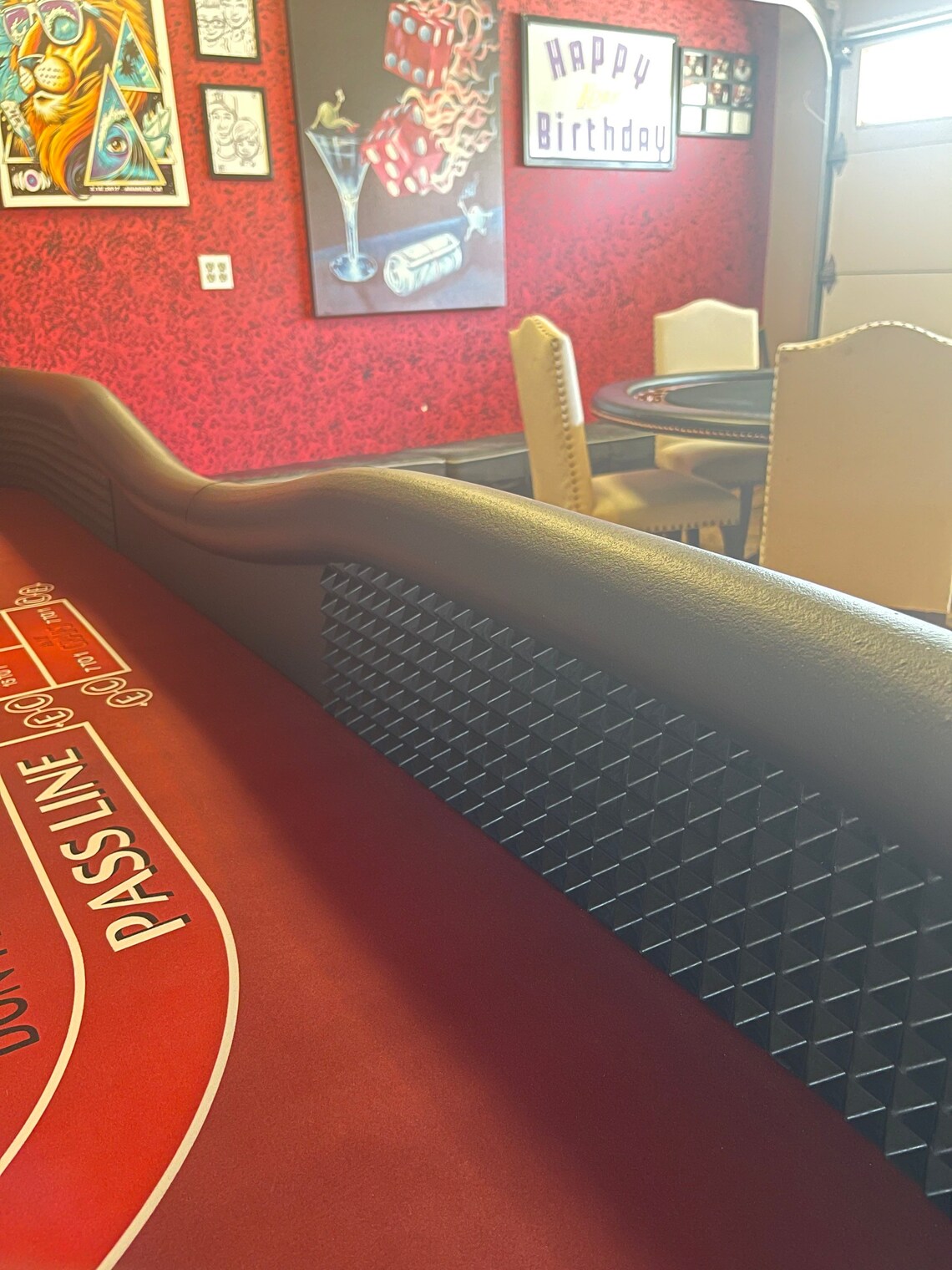 Craps Table Top With Diamond Walls for an 8 Foot Pool Table Etsy