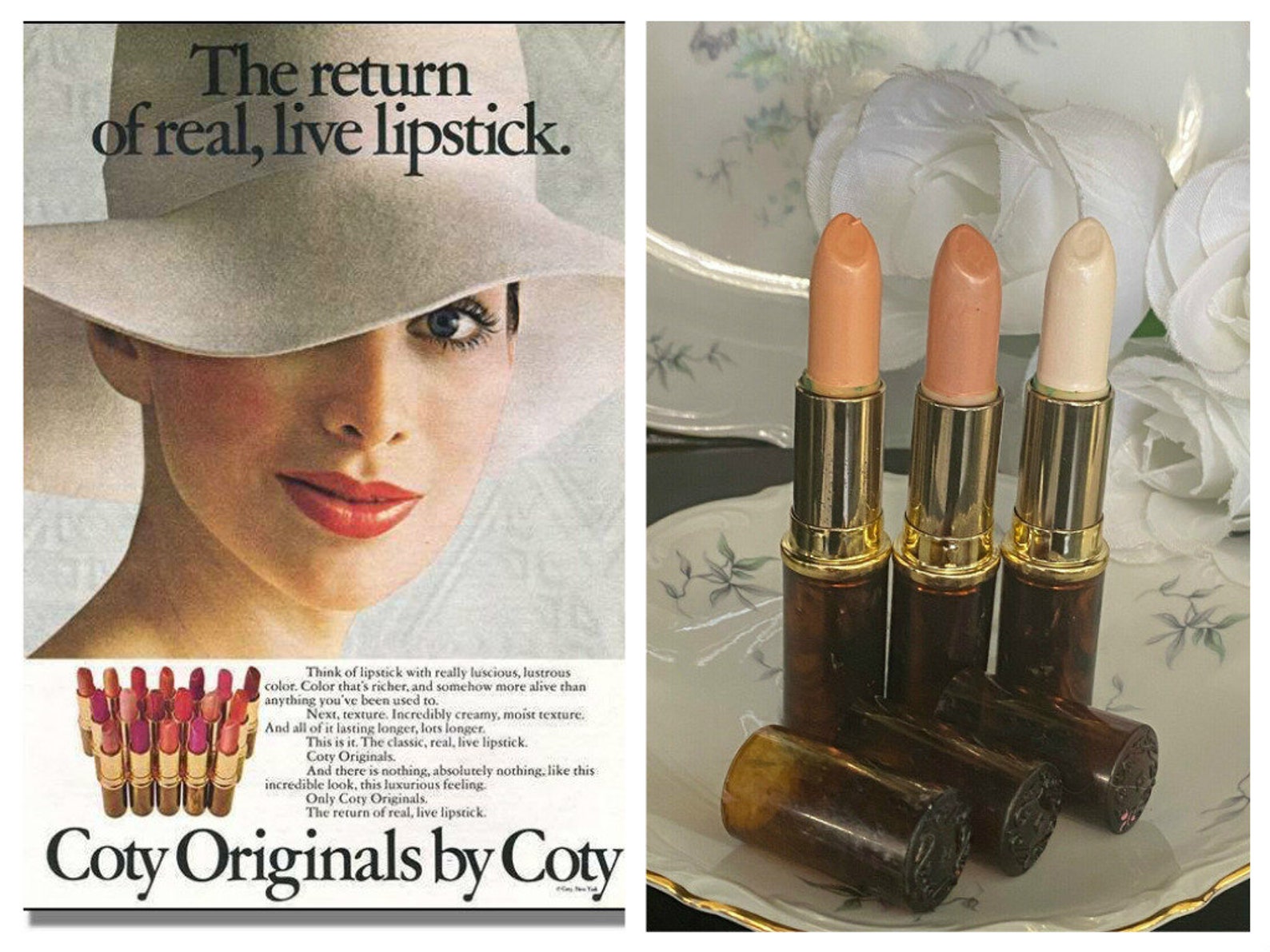 Vintage Collectible COTY ORIGINALS Lipstick Lot of 3 NEW Etsy