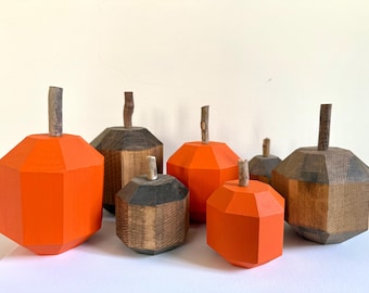 Rustic Farmhouse Modern Wooden Pumpkins