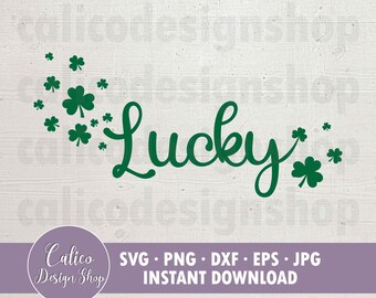 Lucky / St. Patrick's SVG - Camisa del Día de San Patricio svg, decoración - Archivo SVG para cortar - Svg, Png, Dxf, Eps, Jpg