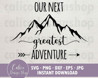 Nuestra próxima gran aventura - Descarga instantánea - Archivo SVG para cortar - Anuncio de embarazo - Incluye Svg, Png, Dxf, Eps, Jpg
