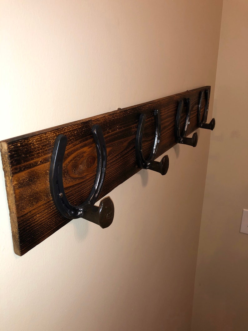 Horseshoe coat rack Etsy