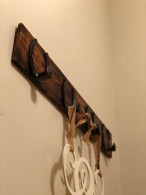 Horseshoe coat rack Etsy