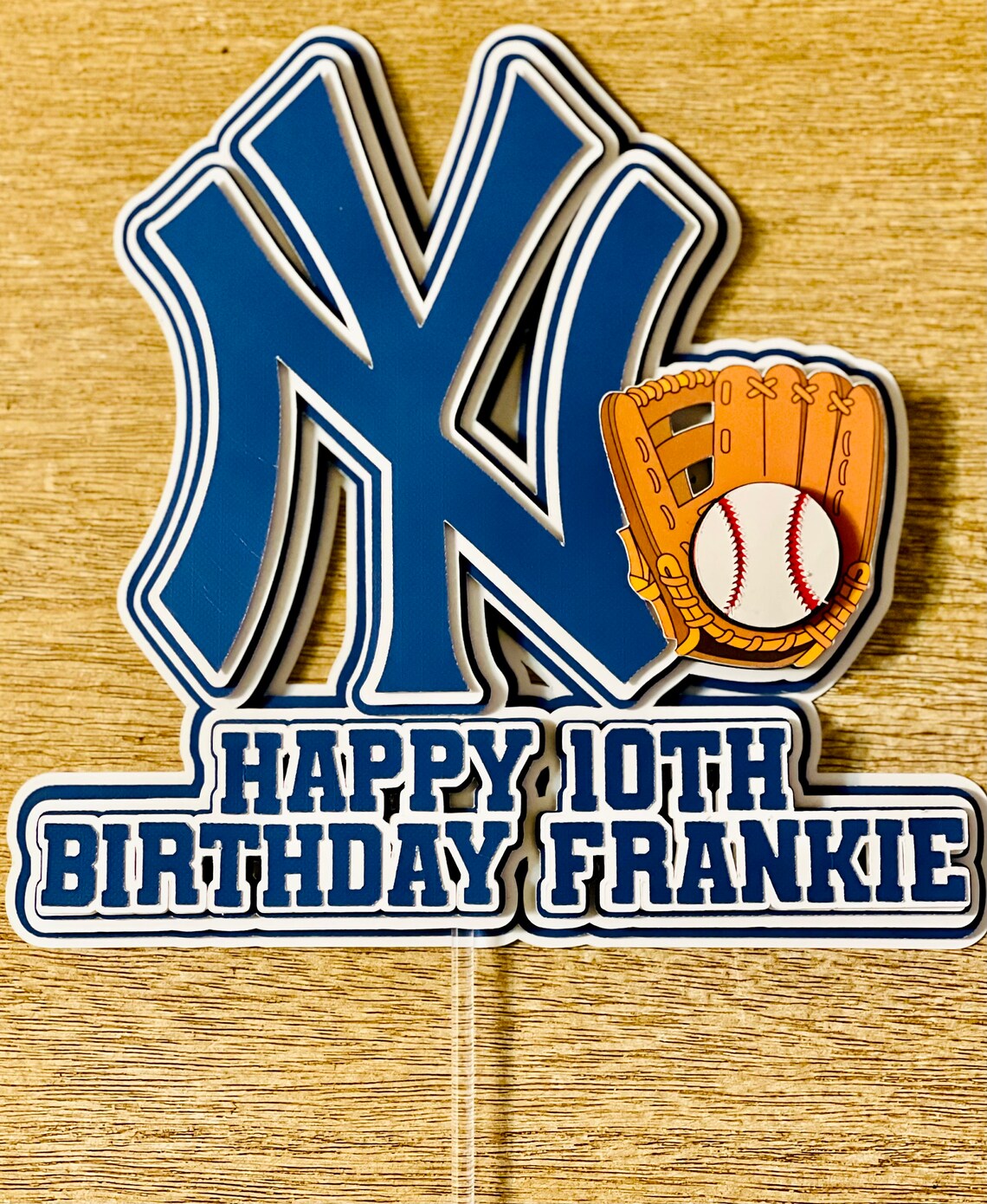 Inspired Yankees New York Cake Topper Baseball Cake Topper Etsy