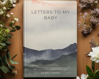 Gepersonaliseerde rouwdagboek - Brieven aan mijn baby, cadeau baby verlies sympathie