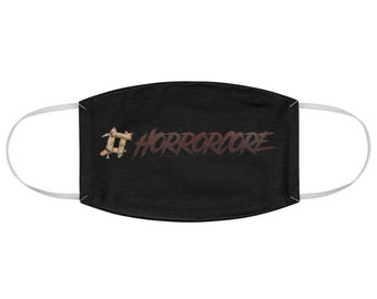 Hashtag Horrorcore Fabric Face Mask BLACK