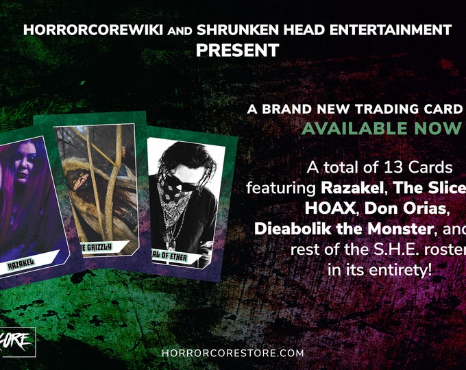 Horrorcore Trading Cards Shrunken Head Entertainment Series 1 Etsy