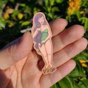 Virgo Zodiac Holographic Sticker | Vinyl Stickers | Astrology Stickers | Zodiac | Astrology | Virgo