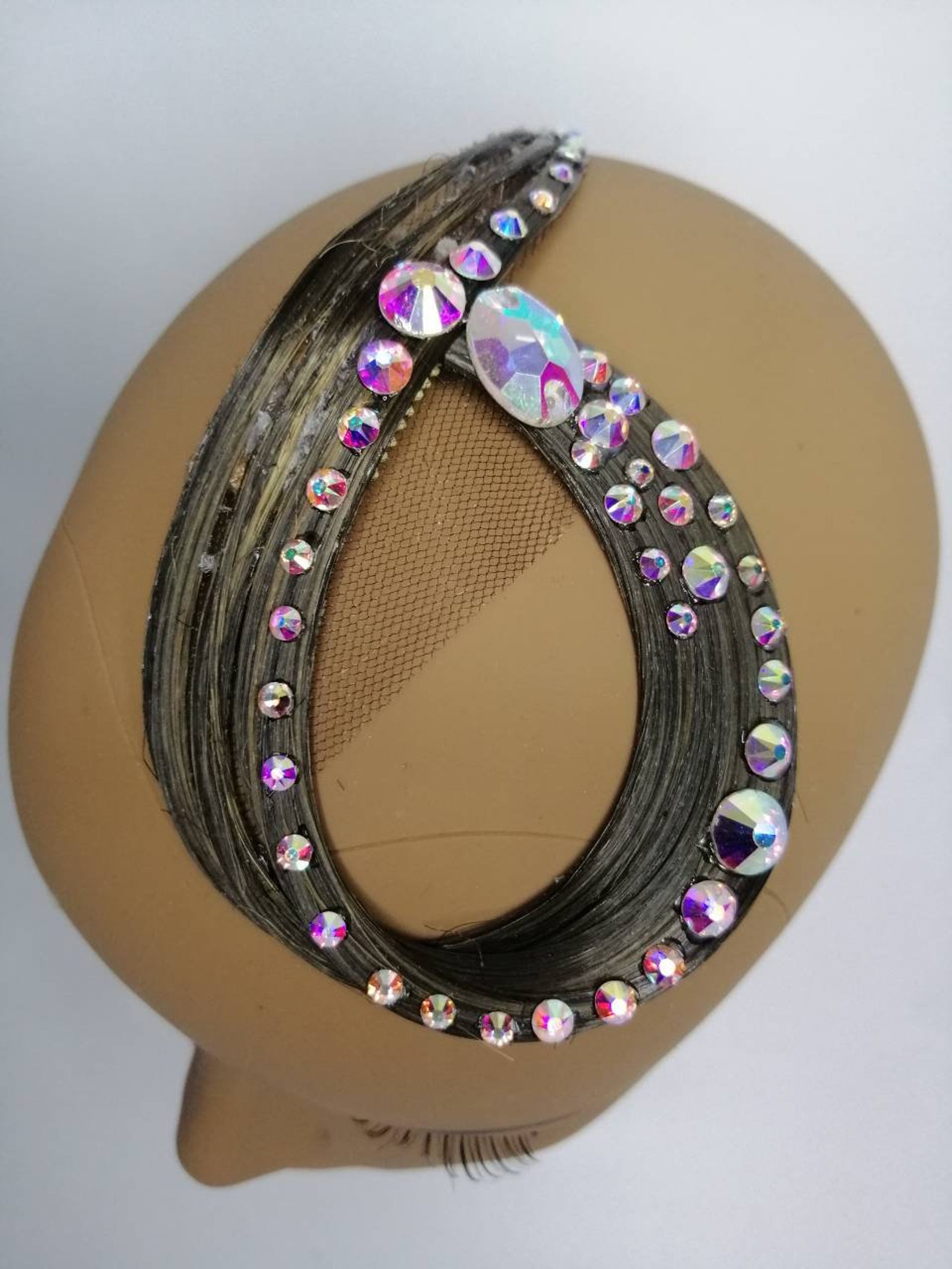 Brown hair accessories for ballroom dancing. Ballroom Etsy